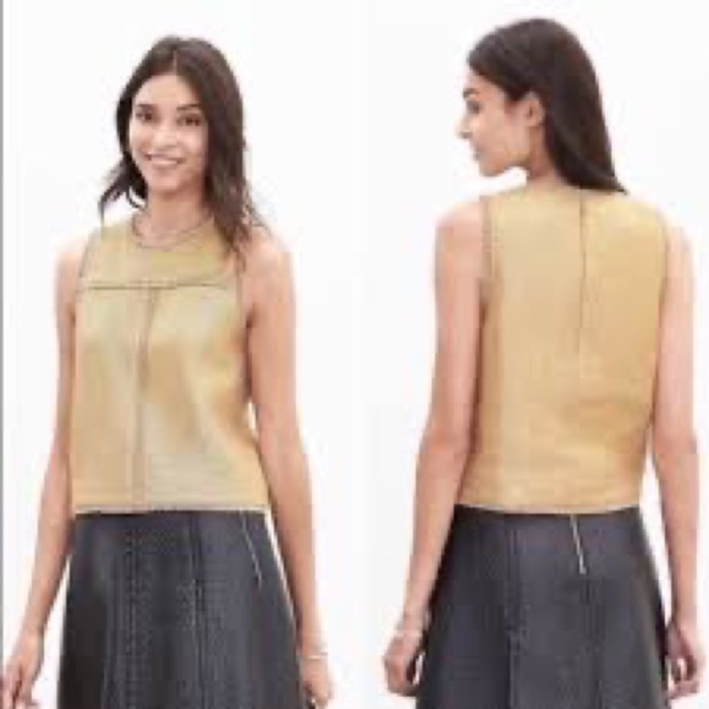 Banana Republic Metallic Sleeveless Blouse